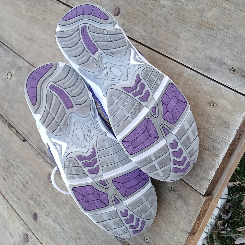 Bionic Walker Shoes Classic Athletic Sneakers Women Size 8.5 Wide,White/Purple - Picture 9 of 9